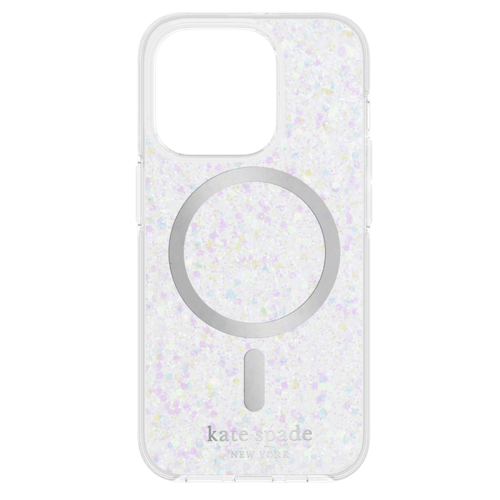 Kate Spade New York Chunky Glitter Protective Hardshell MagSafe Case for Apple iPhone 15 Pro Multi-Color