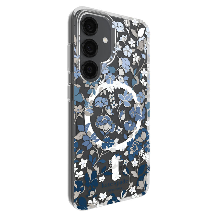 Kate Spade Protective Hardshell Case with Magnet for Samsung Galaxy S25 Blue