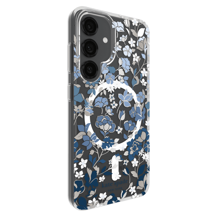 Kate Spade Protective Hardshell Case with Magnet for Samsung Galaxy S25 Blue