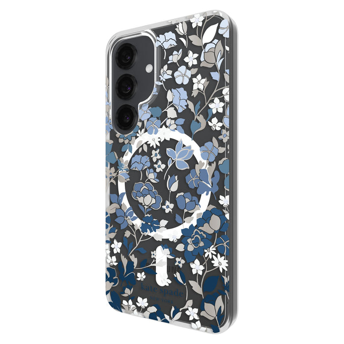 Kate Spade Protective Hardshell Case with Magnet for Samsung Galaxy S25 Blue