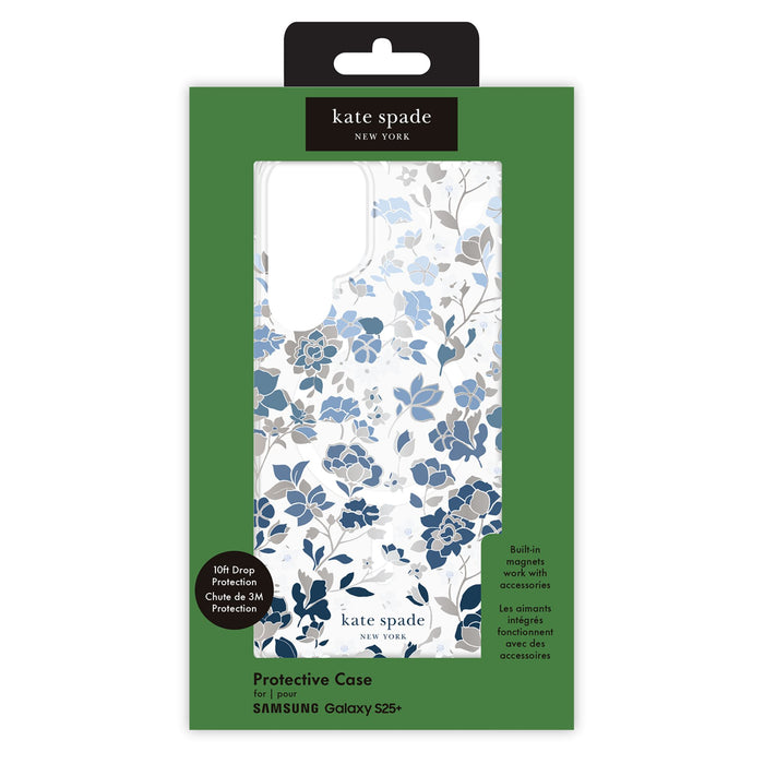 Kate Spade Protective Hardshell Case with Magnet for Samsung Galaxy S25 Plus Blue