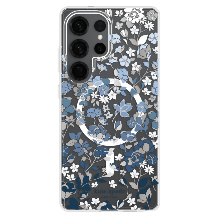 Kate Spade Protective Hardshell Case with Magnet for Samsung Galaxy S25 Ultra Blue