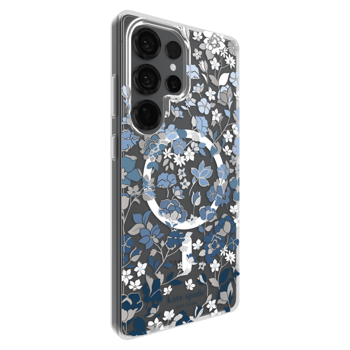 Kate Spade Protective Hardshell Case with Magnet for Samsung Galaxy S25 Ultra Blue