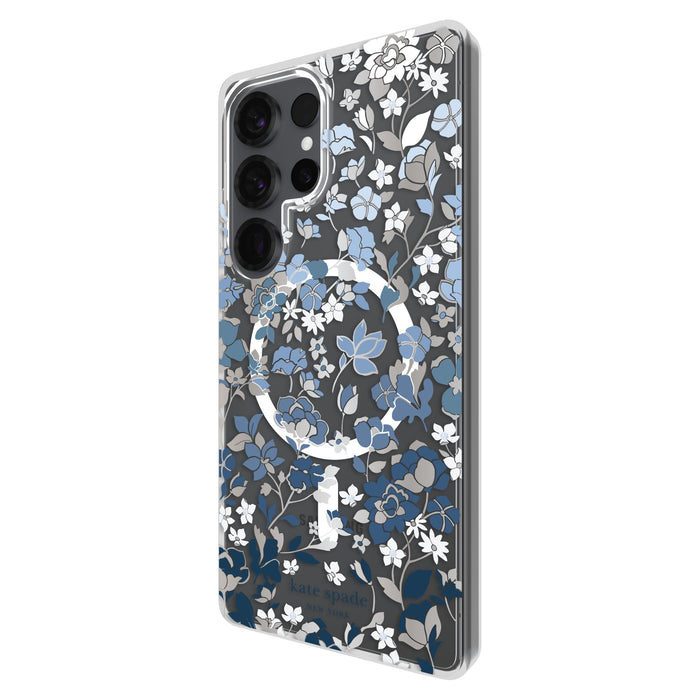 Kate Spade Protective Hardshell Case with Magnet for Samsung Galaxy S25 Ultra Blue