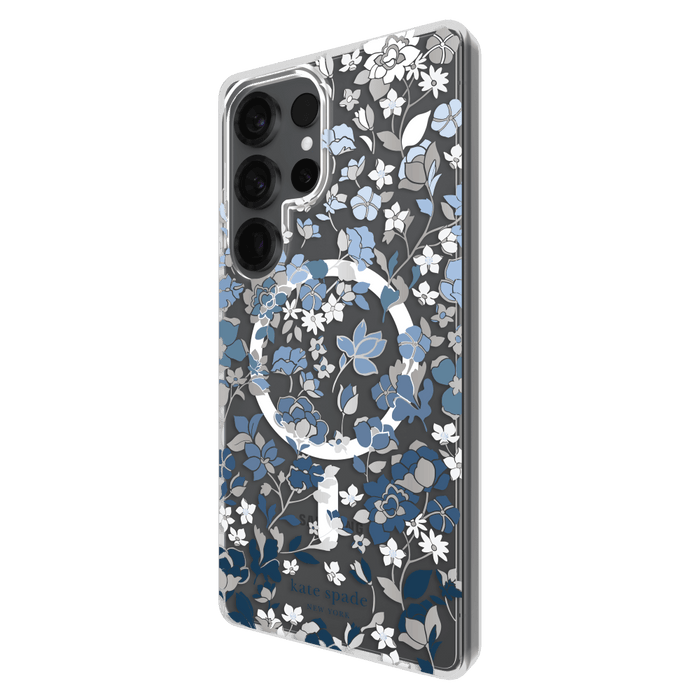 Kate Spade Protective Hardshell Case with Magnet for Samsung Galaxy S25 Ultra Blue