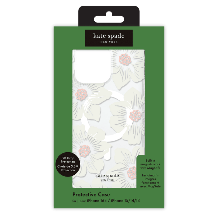 Kate Spade Protective MagSafe Case for Apple iPhone 16e / iPhone 15 / iPhone 14 / iPhone 13