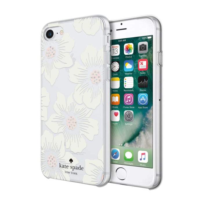 Kate Spade Hardshell Case for Apple iPhone SE 2022 / SE 2020 / 8 / 7 / 6s / 6 Hollyhock Floral