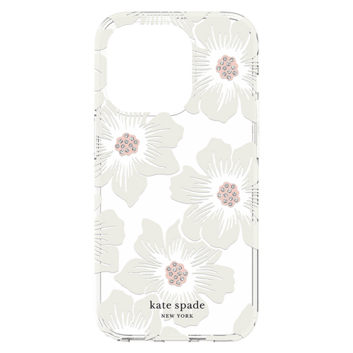 Kate Spade New York Protective Hardshell Case for Apple iPhone 14 Pro Hollyhock Floral