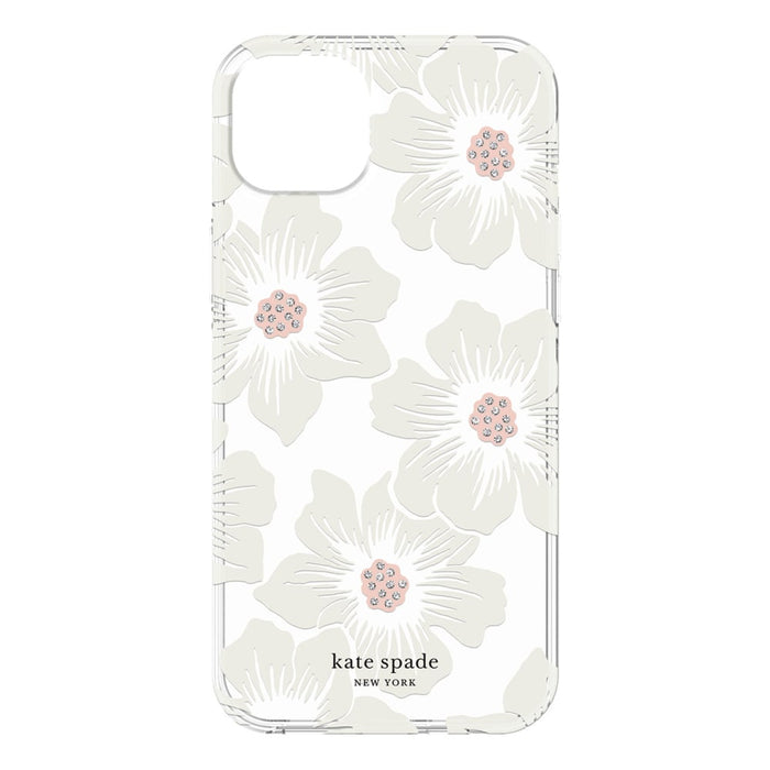 Kate Spade New York Protective Hardshell Case for Apple iPhone 14 Plus Hollyhock Floral