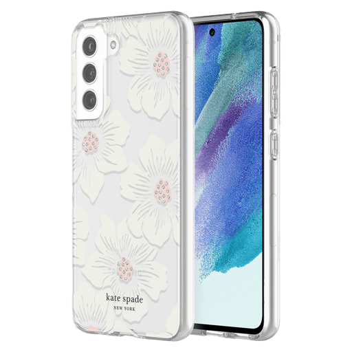 Kate Spade Hardshell Case for Samsung Galaxy S21 FE 5G Hollyhock Floral