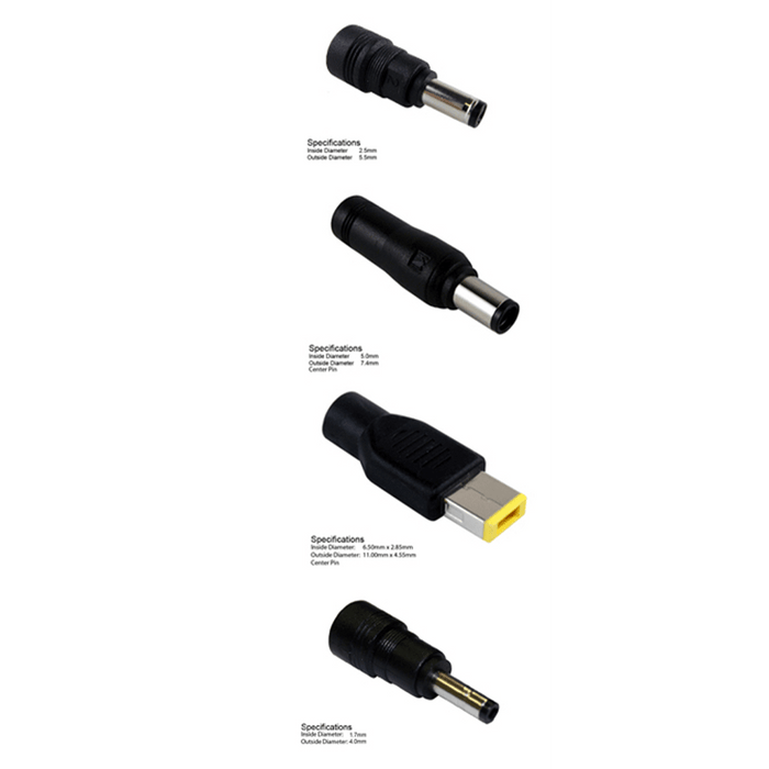 BTI AC Adapter 65W for Most Lenovo Devices Includes 4 Interchangeable Tips Not Retail Packaged Black