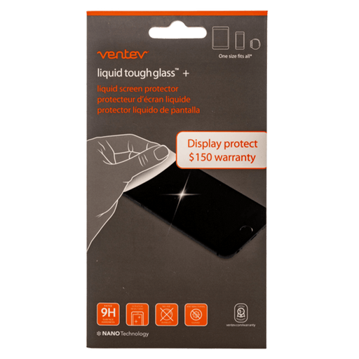 Ventev liquid toughglass plus Screen Protection $150 Clear