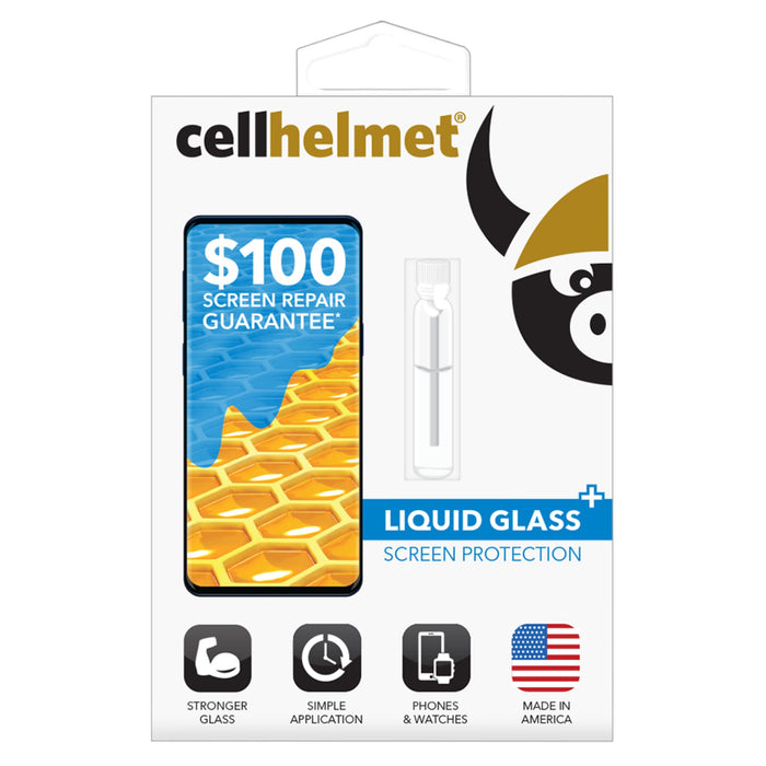 Cellhelmet Liquid Glass Plus $100 Guarantee Screen Protection for Phones