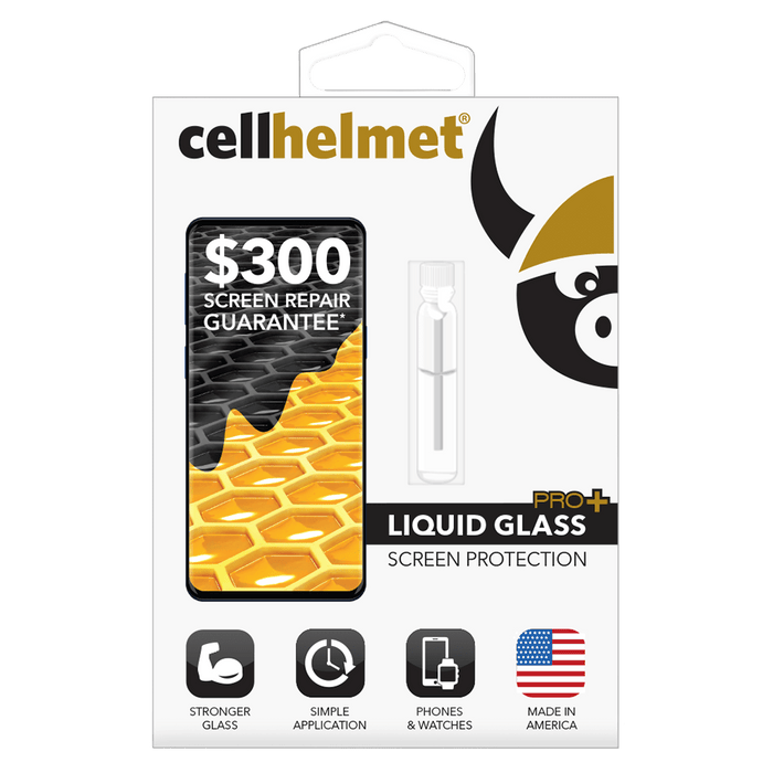Cellhelmet Liquid Glass Pro Plus $300 Guarantee Screen Protection for Phones