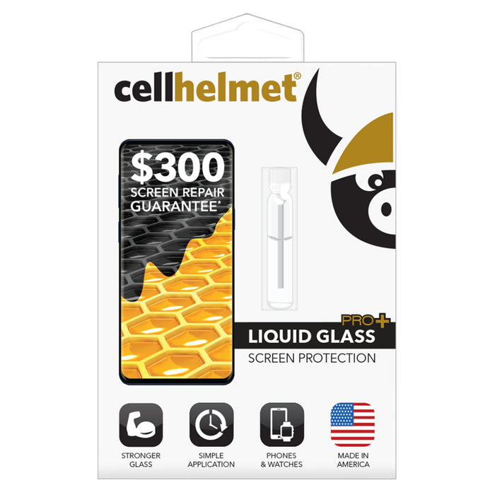 Cellhelmet Liquid Glass Pro Plus $300 Guarantee Screen Protection for Phones