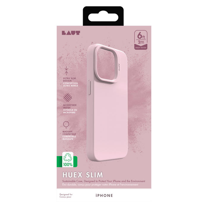 LAUT HUEX MagSafe Case for Apple iPhone 15 / iPhone 14 / iPhone 13 Pink