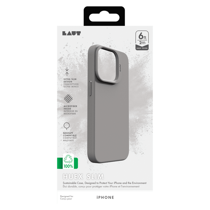 LAUT HUEX MagSafe Case for Apple iPhone 15 Pro Grey