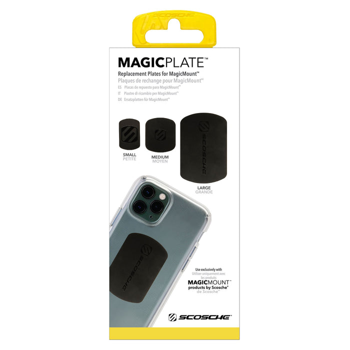 Scosche MagicMount Replacement Magicplate Kit Black