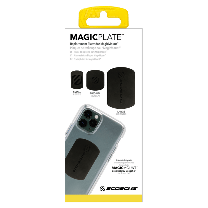Scosche MagicMount Replacement Magicplate Kit Black