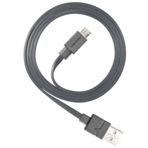 Ventev chargesync USB A to Micro USB Cable 6ft Gray