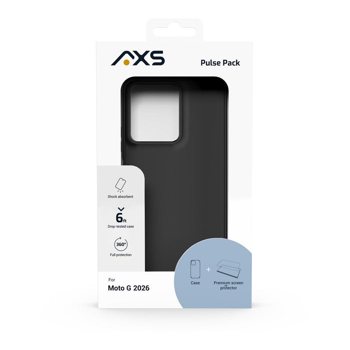 AXS Pulse Case with ARMORGlass Pro Screen Protector for Motorola Moto G (2026)