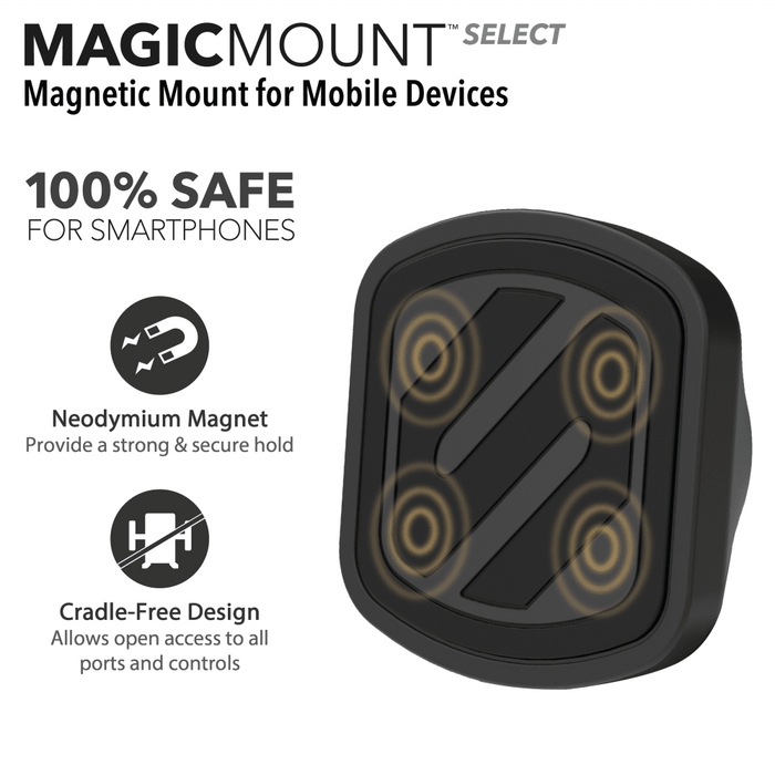 Scosche MagicMount Select Magnetic Suction Cup Mount Black