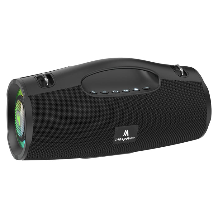 MaxPower - ULTRA PRO M2 Bluetooth Speaker with Shoulder Strap - Black