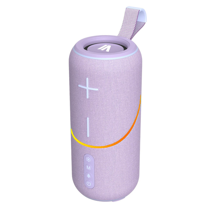 MaxPower - Pulse Extreme Water Resistant and Dust Proof Bluetooth Speaker with LED Lights - Purple
