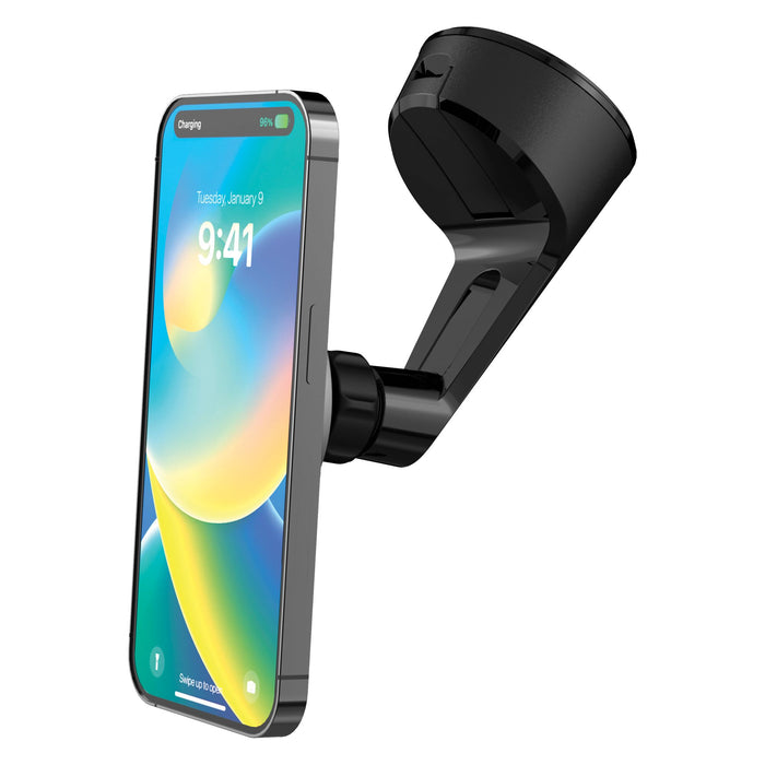 Scosche MagicMount Pro Qi2 Wireless Charger Window/Dash Mount Black