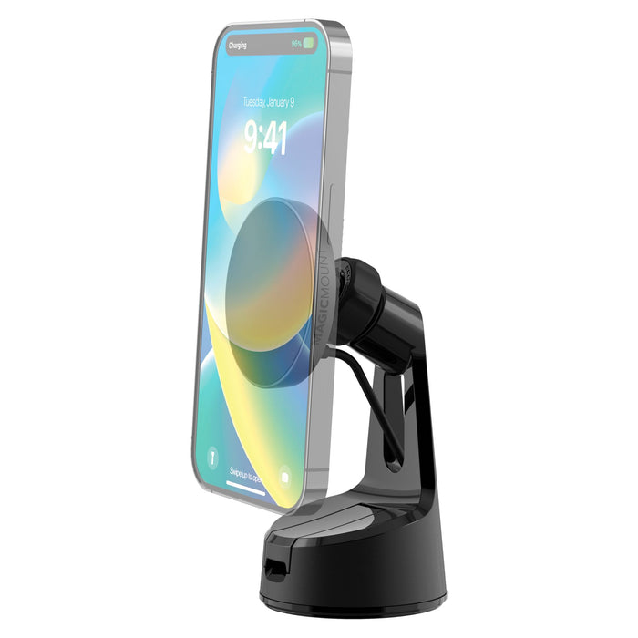 Scosche MagicMount Pro Qi2 Wireless Charger Window/Dash Mount Black