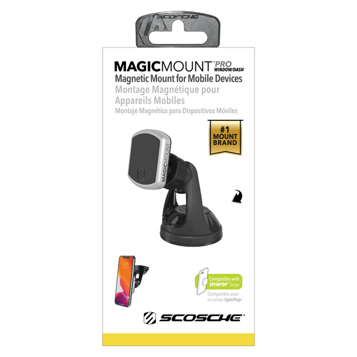 Scosche MagicMount Pro Dash / Window Mount Black and Silver