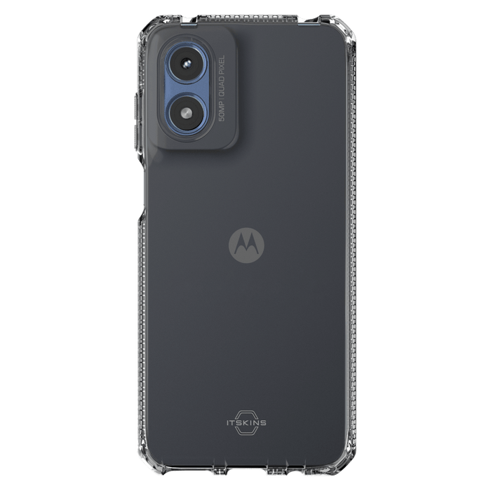 ITSKINS Spectrum_R Clear Case for Motorola Moto G Play (2024) Smoke