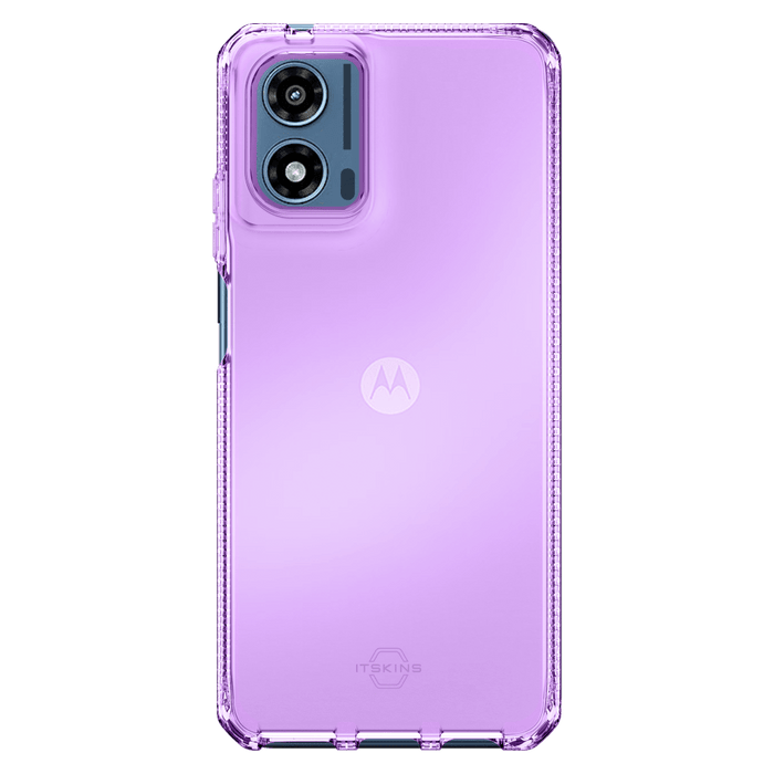 ITSKINS Spectrum_R Clear Case for Motorola Moto G 5G (2024) Light Purple