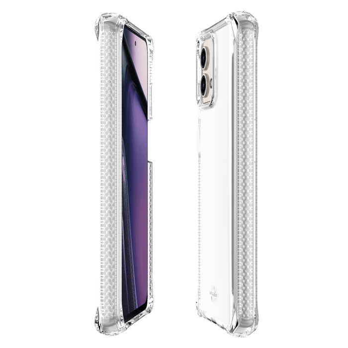 ITSKINS Spectrum_R Clear Case for Motorola Moto G Stylus 5G (2023) / Moto G Stylus (2023) Light Purple
