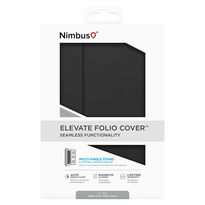 Nimbus9 Elevate Folio Case for Apple iPad 10th Gen Black