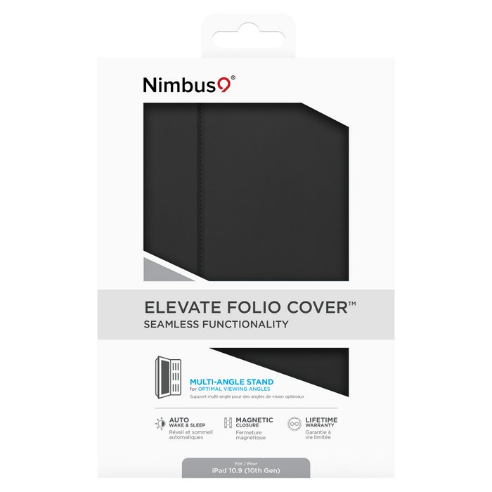 Nimbus9 Elevate Folio Case for Apple iPad 10th Gen Black