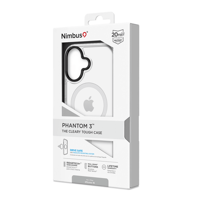 Nimbus9 Phantom 3 MagSafe Case for Apple IP16 Clear