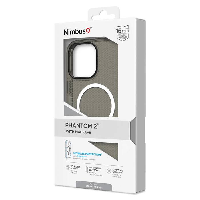 Nimbus9 Phantom 2 MagSafe Case for Apple iPhone 15 Pro Carbon