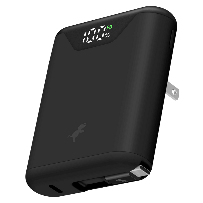 Nimble WALLY Pro Stretch 30W Portable Battery with Folding Prongs and Retractable Cable