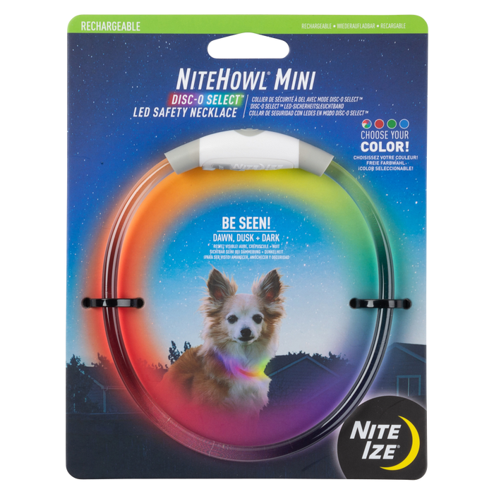 Nite Ize NiteHowl Mini Rechargeable LED Safety Necklace Multi-Color