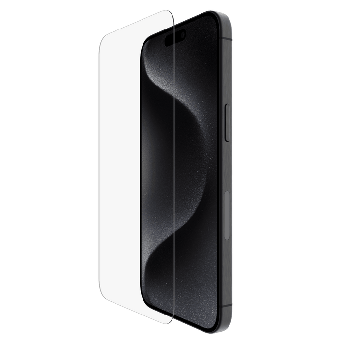 Belkin Glass Screen Protector with EZ Tray for Apple iPhone 15 Pro Max Clear
