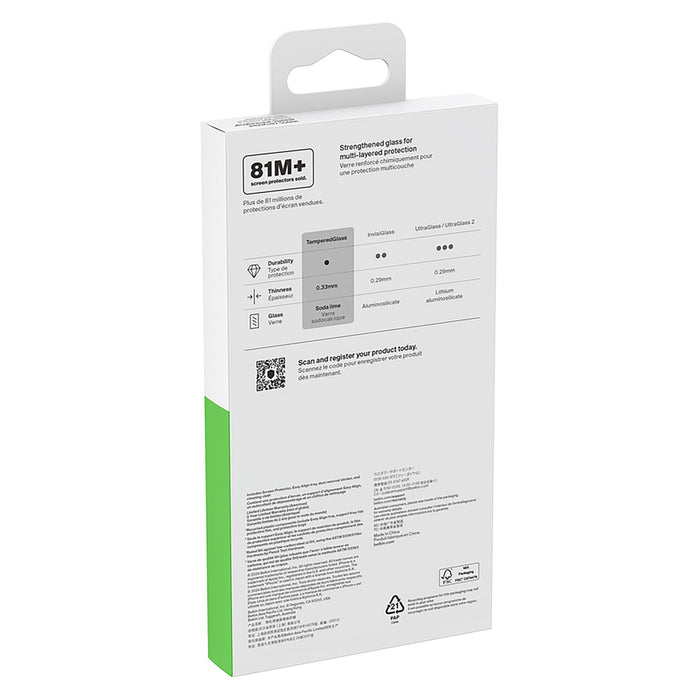 Belkin ScreenForce TemperedGlass Treated Screen Protector for Apple iPhone 16 Pro Max Clear