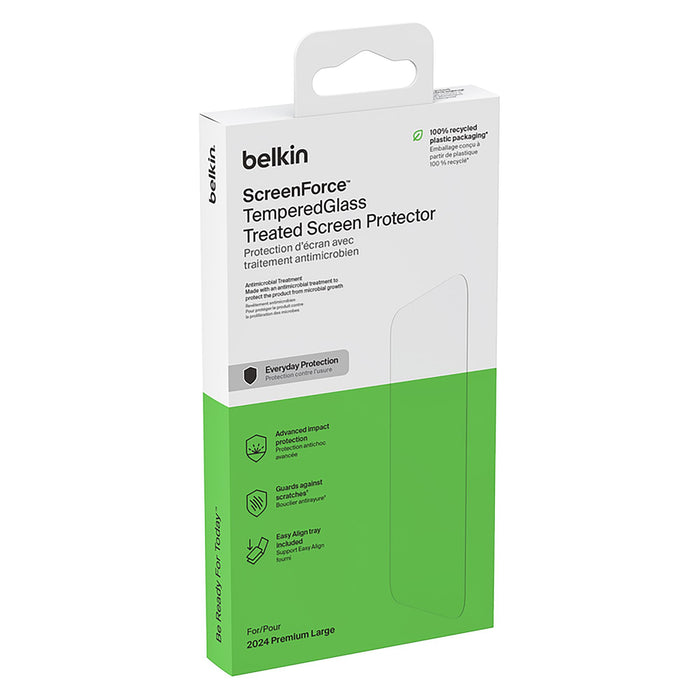 Belkin ScreenForce TemperedGlass Treated Screen Protector for Apple iPhone 16 Pro Max Clear