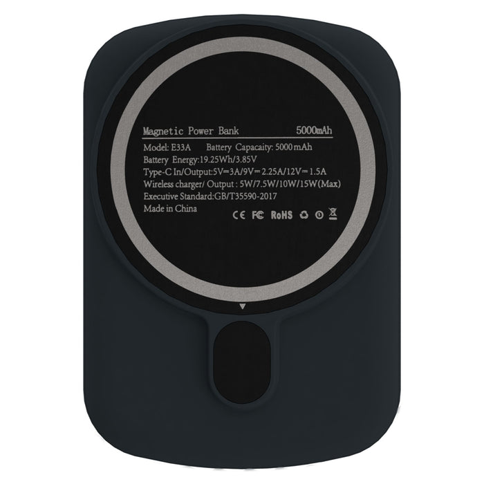 Cellhelmet Power Bank 5,000 mAh with 15W Wireless Charging and Magnetic Alignment