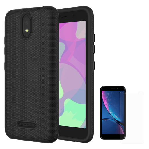 AXS PROTech Case and Glass Screen Protector for Hot Pepper Serrano Black