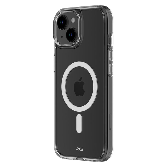 AXS ULTRA CLEAR MagSafe Case and Glass Screen Protector for Apple iPhone 15 Clear