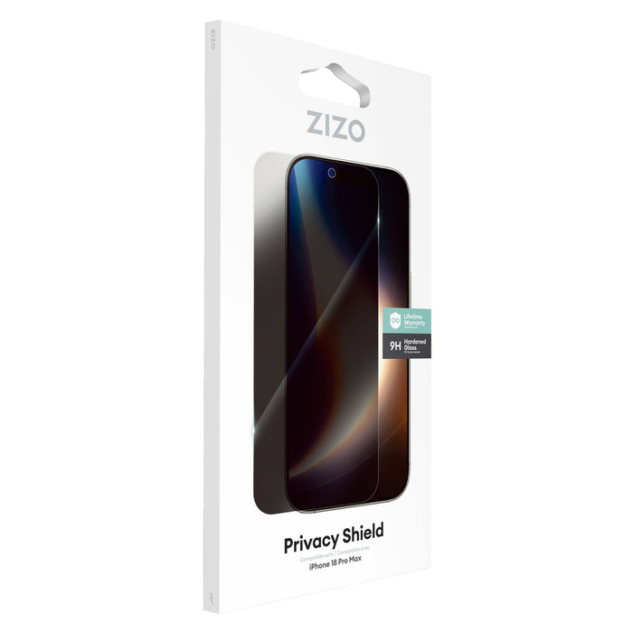 ZIZO Lightning Shield Privacy Tempered Glass Screen Protector for Apple iPhone 18 Pro Max