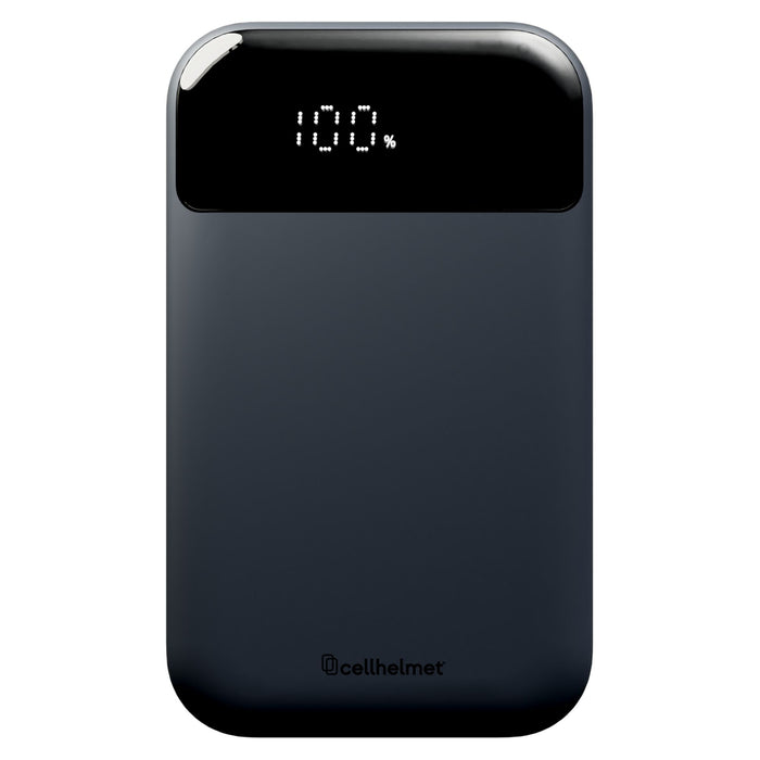 Cellhelmet 2 Port (USB-A/USB-C) Power Bank 10,000 mAH and Charging Cable