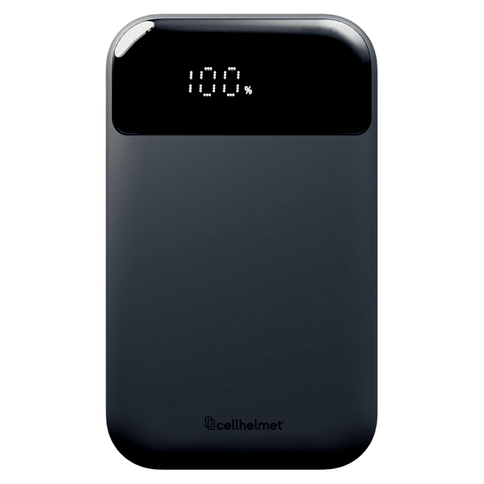 Cellhelmet 2 Port (USB-A/USB-C) Power Bank 10,000 mAH and Charging Cable