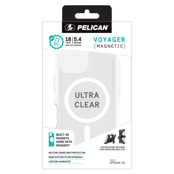 Pelican Voyager MagSafe Case with Holster for Apple iPhone 16